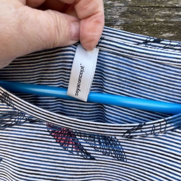 Soyaconcept size XL hummingbird striped top. Danish Company. - Picture 6 of 10